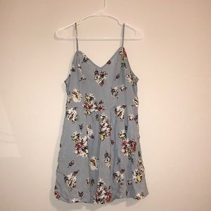 Blue floral dress